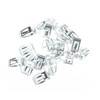 RACOONA 20PCS Metal Retainer Clips, Car Console Trim, Replacement (Silver)