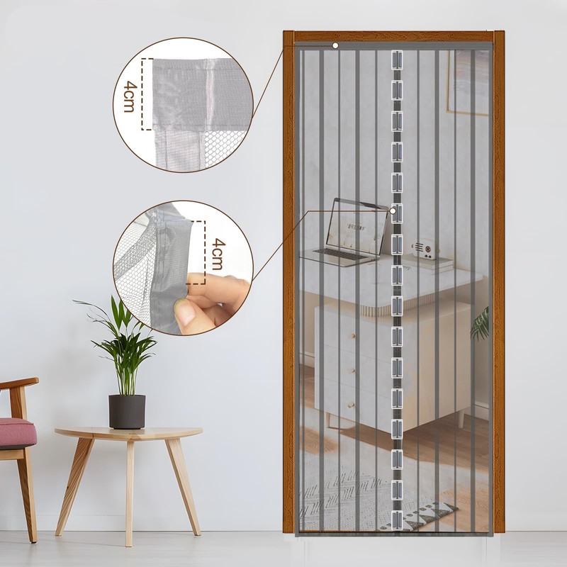 Sekey Magnet Fly Screen Door Curtain for Wood, Iron, Aluminium