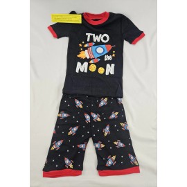 Unbranded Little Pajamas 100% Cotton Boys Short Pajamas For Kids Sz 7 Y