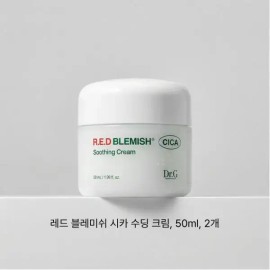 Dr.G 닥터지 레드 블레미쉬 시카 수딩 크림, 50ml, 2개 Dr. G Red Blemish Cica Soothing Cream, 50ml, 2pcs