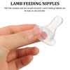 UKCOCO Lamb Feeding Nipples, 10-Pack Thickened Milk Bottle Teats Suitable