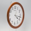 Seiko clock wall clock analog Wooden Frame Brown 木地 kx620b