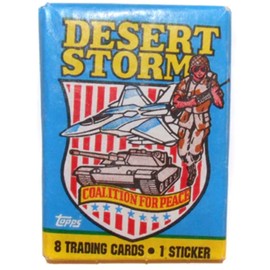 1991 Pack of Desert Storm Coalition for Peace Topps Gulf War Trading Cards
