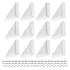 uxcell 12Pcs Angle Corner Brackets, 65x19x65mm Cold Rolled Steel Braces