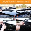WONITAGO Soft Roof Rack Pads with Two 15 Ft Tie
