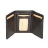 Mens Real Leather Tri-fold RFID Protected Slim Wallet Banknotes Credit