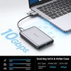 GiGimundo Dual-Bay M.2 NVME SATA SSD Enclosure, Tool Free M.2