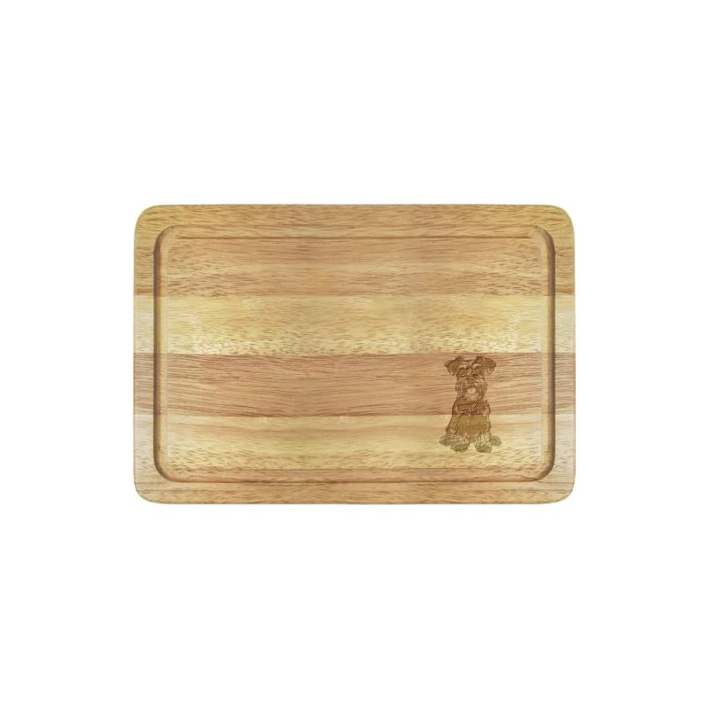 'Mini Schnauzer Sitting ' Wooden Chopping/Cutting Board (WB00085048)
