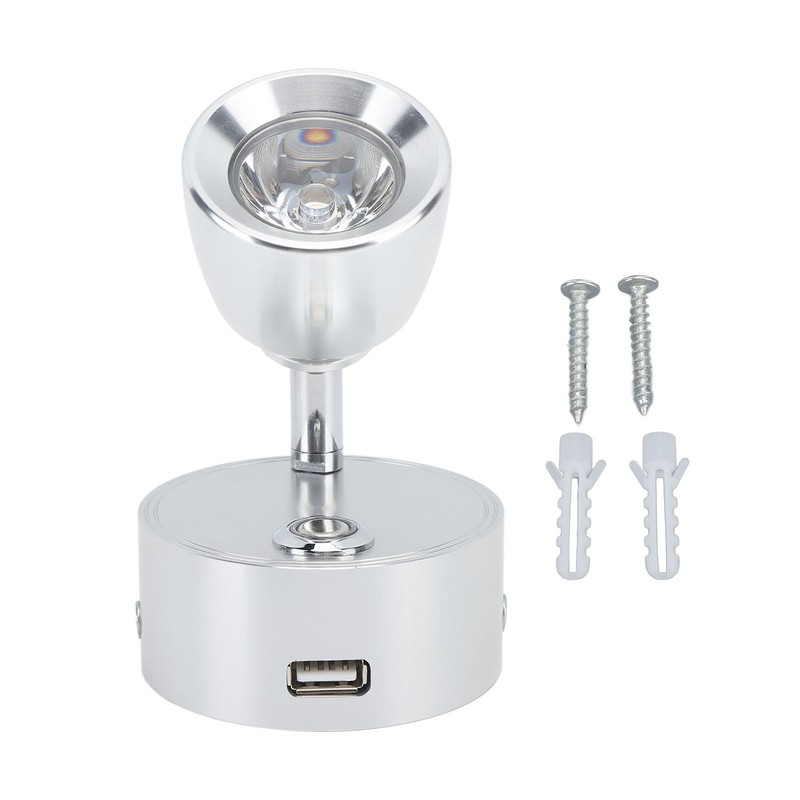RV Reading Light LED Indoor Bedside Lamp Boat Yacht USB