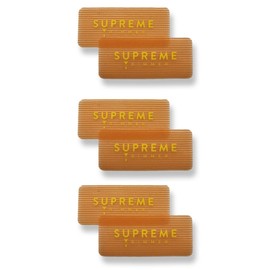 Supreme Trimmer BARBER GRIPPERS – Salon & Barber Hair Holders for Men, Women, Barbers, Stylists, Makeup Artist 3PK (Orange/Yellow Rectangle 3PK)