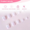 CharmBurst Pack of 24 Press On Foot Nails, Acrylic Nails