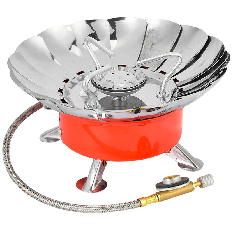 Outdoor Windproof Folding Camping Portable Mini Burner Picnic Barbecue Gas