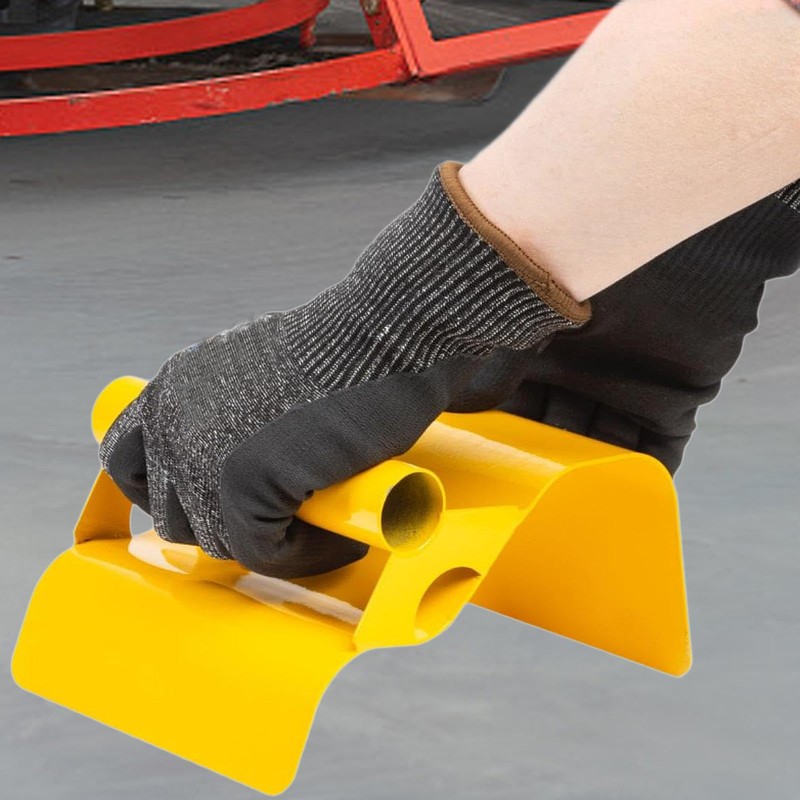 Landscape Trowel Concrete Curb Tool Yellow Plastering Trowel Mortar Hand