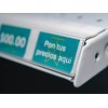 Exhivit Preciador, Porta Precio, 20 Piezas Blanco