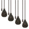 SUR-CIEL 4PCS Ceiling Fan Pull Chain, Fan Pull Chain Extension,