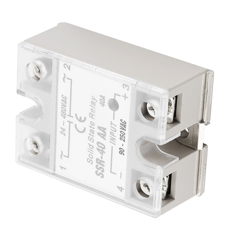 SSr 40AA 40A Solid State Relay Module AC-AC Input AC
