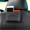 Car Seat Side Pocket Organizer, PU Leather Mini Storage Bag