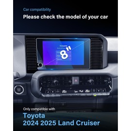 For 2025 Land Cruiser Screen Protector - 2024-2025 Toyota Land Cruiser 8 Inch Screen Protector 2024-2025 Land Cruiser Accessories 9H Hardness Tempered Glass Anti Scratch Navigation Dashboard - HD
