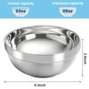 yarlung 10 Pack Stainless Steel Bowls 6.3 Inch Snacks Bowls,