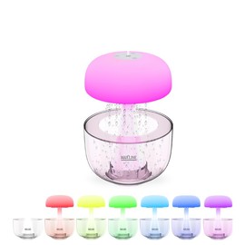 Rain Cloud Humidifier Water Drip, Raining Cloud Diffuser, Rain drop Night Light Rain Water Drip Mushroom Humidifier Waterfall Lamp, Cloud Mushroom Lamp (Cauldron Volcano)