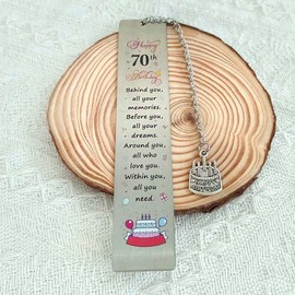 70 Year Old Birthday Gift Bookmarks for Men Women 70 Th Birthday Gifts for Mom Friend 70 Yrs Old Birthday Gifts for Booklovers 70th Birthday Gift Bookmarks for Reading Lover