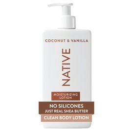 Native- Loción corporal que contiene humectantes de origen vegetal de origen natural para mujeres y hombres  Restaura la piel seca