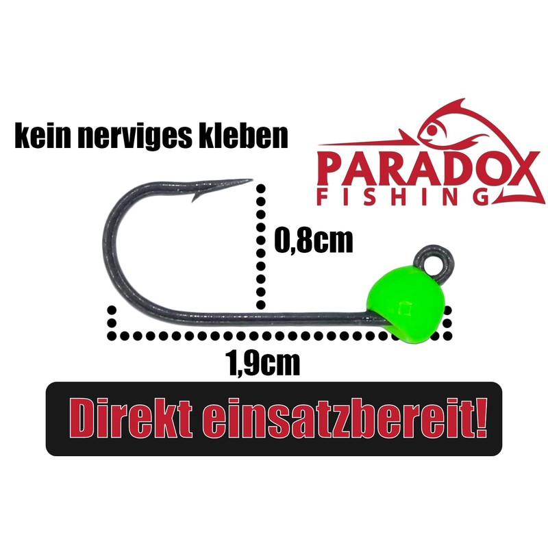 Paradox Fishing Tungsten Jig Hooks Set I 25 Pieces 0.3