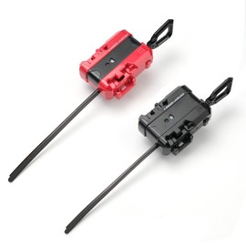 AIBREAY 2 Spinning Tops X Launchers, Battle Spinner Starter Set, Battling Tops, Ripcord Launcher, Battle Spinner Starters, Compatible with X-Series Spinning Top, Black Red Set