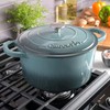 Crock-Pot Artisan Round Enameled Cast Iron Dutch Oven, 7-Quart, Slate