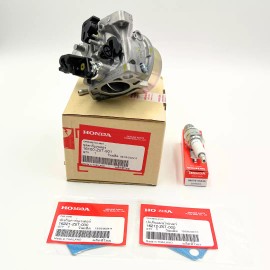 Honda Genuine Honda 16100-Z5T-901 Carburetor kit w/ Gaskets & Spark Plug 98079-55846