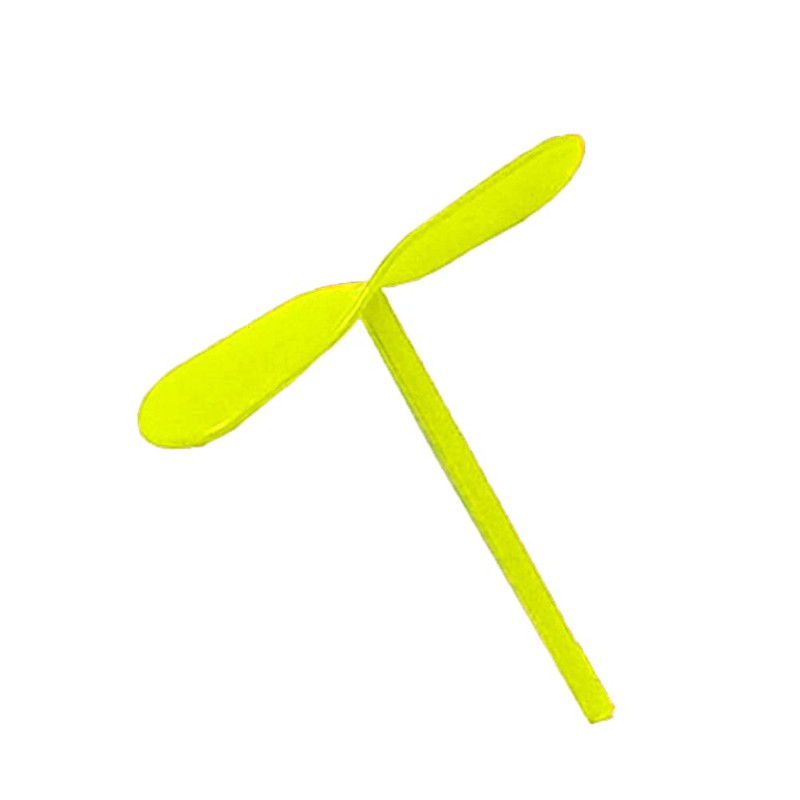 NOVELTY GIANT WWW.NOVELTYGIANT.COM Miniature Multicolored Plastic Helicopter Twirling Toy Approx