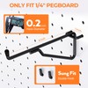 INCLY 8 Pack 6" Pegboard Shelf Hooks, 1/4" Peg Board