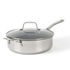 Martha Stewart Delaroux Stainless Steel 4-Quart PFAs Free Premium Ceramic