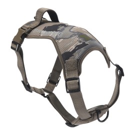 Browning Camo Dog Harness, No Pull Adjustable Reflective Pet Walking Vest, Ovix Camo, Large