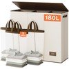 SOLEDI 180L Laundry Hamper 3 Section, Extra Large Laundry Hamper