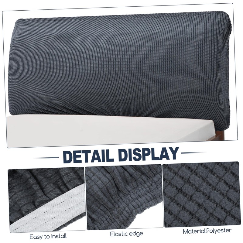 CHILDWEET King Size Bed Headboard Cover Stretchy Pillow Covers Elastic