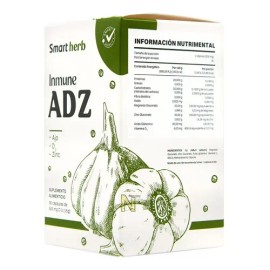 Inmune ADZ con Ajo Vitamina D3 y Zinc 30 capsulas Smart Herb Anahuac