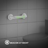 Straight Stainless Steel Shower Grab Bar with Plastic-Plated Finish, Anti-Slip