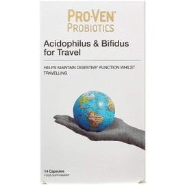Proven Probiotics Acidophilus and Bifidus for Travellers Capsules - Pack of 14