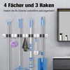 Sampoes Broom Holder Wall, Broom Holder, Stainless Steel, Tool Holder,