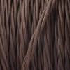 ElekTek Twisted Braided Fabric Covered Flex - Brown - Colours