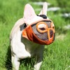 Bozal corto hocico para perro, malla transpirable ajustable para morder,