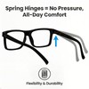 1.5 Reading Glasses Men, Oversized Readers for Women, 4 Pack
