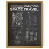 Wallbuddy Space Exploration Patent Poster | Goddard Rocket, Shuttle System,
