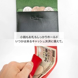 Dom Teporna Italy Mini Wallet with Key Storage, Genuine Leather, Italian Leather, Small Wallet, Cowhide Leather, Trifold Wallet, Leather, Coin Purse, Card Slot, Thin, Compact, Brown