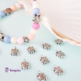 Double-hole antique turtle, high-end metal casting, metal decoration, metal charm, accessory, hardware, keyring, brooch, DIY / 양구멍 엔틱 거북이 고급 메탈 캐스팅 금속 장식 금속참 액세서리 부자재 키링 브로치 diy