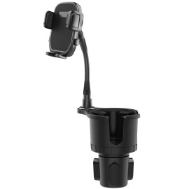Unbranded 2 in 1 Car Cup Holder Expander with Phone Mount Adjustable Base 360° Rotation