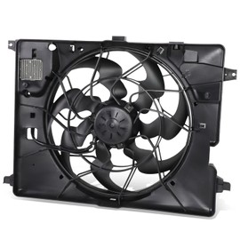HY3115157 Factory Style Radiator Cooling Fan Assembly Compatible with Genesis / G80 2015-2017, 12V, Black
