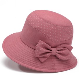 YEKEYI Women's Cotton Linen Bucket Hat Big Brim Hat Summer Sun Beach Cap Visor Sunhat, Fk-lbro, One Size