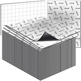 Oleitodh Car Sound Deadening Mat 14 pcs 80 mil Butyl Automotive Sound Deadener, 36 sqft Noise Insulation Vibration Dampening Material Sound Deading Material for Cars Trunk, Door, Floor and Ceiling